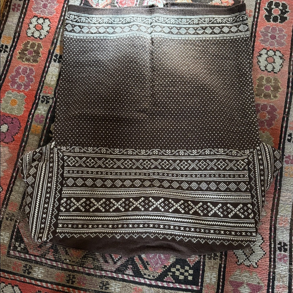 Dale of Norway Brown and Cream Patterned Cardigan - Picture 7 of 8